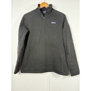 Patagonia Better Sweater 1/4 Zip Pullover Fleece Men’s Large Black STY25617